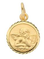 Adelia´s Kettenanhänger »Gold 14 k (585) Schmuck Medaille«, Amor 14 k 585 Gelbgold Ø 1.2 cm