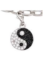 Jobo Charm-Einhänger »Ying Yang«, 925 Silber mit Zirkonia