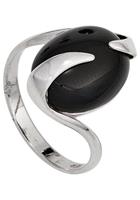 Jobo Silberring, 925 Silber mit Onyx