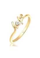 Elli Ring »Hope-Schriftzug Diamant 0.03 ct. 585 Gelbgold«