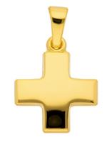 Adelia´s Kettenanhänger »Gold 14 k (585) Kreuz Anhänger«, 14 k 585 Gelbgold