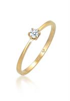 Diamore Ring »Solitär Verlobung Diamant 0.10 ct. 585 Gelbgold«