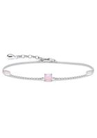 Thomas Sabo Silberarmband »Opal-Farbeffekt Rosa schimmernd, A1936-699-7-L19v«, mit Glassteinen