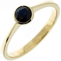 SIGO Damen Ring 333 Gold Gelbgold 1 Safir blau Goldring