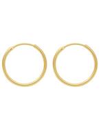 Adelia´s Paar Creolen »Gold 14 k (585) Ohrringe - Creolen«, 14 k 585 Gelbgold Ø 1.5 cm