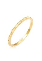 Elli Fingerring »Stacking Facetten Basic 375 Gelbgold«