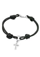 Elli Armband »Kreuz Leder«