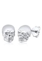 Elli Ohrringe »Totenkopf Rock Gothic Trend 925 Silber«