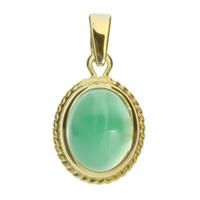 OSTSEE-SCHMUCK Kettenanhänger »Jolin Gold 333/000 Jade« (1-tlg)