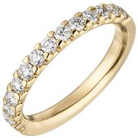 SIGO Damen Ring 585 Gold Gelbgold 14 Diamanten Brillanten 0,56ct. Diamantring