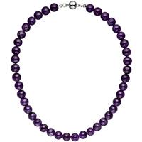 SIGO Halskette Kette Amethyst lila violett 44 cm Amethystkette Steinkette