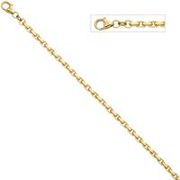 SIGO Ankerarmband 585 Gold Gelbgold diamantiert 21 cm Armband Goldarmband