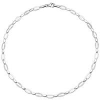 sigo Collier Halskette 925 Silber 168 Zirkonia 45 cm Kette Silberkette