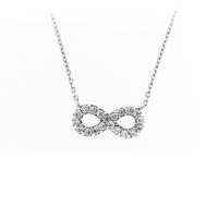 Smart Jewel Collier »Infinity-Symbol mit weißen Zirkonia, Silber 925«