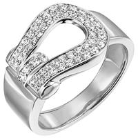 SIGO Damen Ring 925 Sterling Silber 55 Zirkonia Silberring