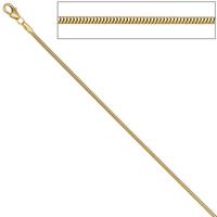 SIGO Schlangenkette 333 Gelbgold 1,6 mm 45 cm Karabiner Gold Kette Goldkette