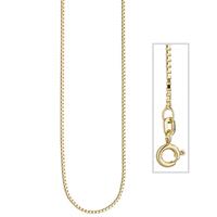 SIGO Venezianerkette 925 Sterling Silber gold vergoldet 1,3 mm 45 cm Kette Halskette