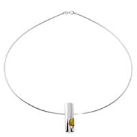 OSTSEE-SCHMUCK Halsreif »Gleiter-Ida-Marie Silber 925/000 Bernstein« (2-tlg)