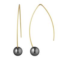 Heideman Paar Ohrhänger »Auris Vergoldet«, Perlenohrringe mit Perle weiß oder farbig