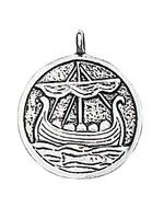 Adelia´s Amulett »Trove of Valhalla«, Umherstreifendes Langboot - Schutz auf dem Meer des Lebens