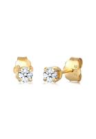 Diamore Paar Ohrstecker »Klassisch Solitär Diamant (0.20 ct) 585 Gelbgold«