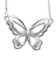 Schmuck-Elfe Collier »Schmetterling 3D« (inkl. Schmuckbox), 925 Silber