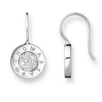 Thomas Sabo Paar Ohrhaken »H1862-051-14, Classic Pavé Weiß«, mit Zirkonia