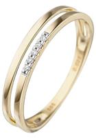 Jobo Diamantring, 585 Gold mit 5 Diamanten