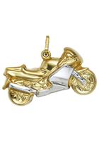 Jobo Kettenanhänger »Motorrad«, 333 Gold bicolor