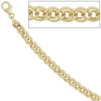 sigo Zwillings-Panzerkette 333 Gelbgold 4,8 mm 45 cm Gold Kette Halskette Goldkette