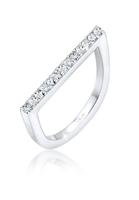 Elli Ring »Stacking Swarovski Kristalle Geo 925 Silber«