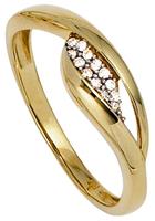 Jobo Goldring, 333 Gold bicolor mit Zirkonia