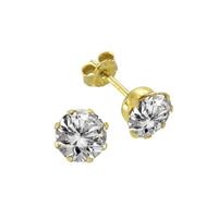 Vivance Ohrstecker »333/- Gelbgold 7,3mm Zirkonia«