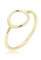 Elli Fingerring »Geo Trend Look Kreis Statement 375 Gelbgold«