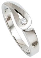 Jobo Diamantring, 925 Silber mit Diamant