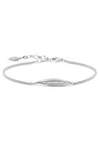 Thomas Sabo Silberarmband »Blatt silber, A1935-051-14-L19v«, mit Zirkonia