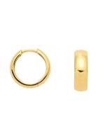 Adelia´s Paar Creolen »Gold 8 k (333) Ohrringe - Creolen«, 8 k 333 Gelbgold Ø 1.4 cm