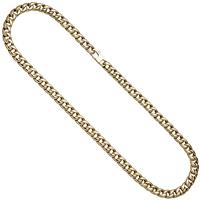 SIGO Panzerkette 585 Gold Gelbgold 50 cm Kette Halskette Goldkette Karabiner