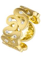 Jobo Diamantring, 585 Gold mit 10 Diamanten