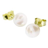 OSTSEE-SCHMUCK Paar Ohrstecker »Ingrid 6 - Gold 585/000,« (2-tlg)