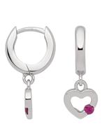 Adelia´s Paar Creolen »Silber 925 Sterling Silver Ohrringe - Creolen«, 925 Sterling Silber mit Zirkonia Ø 1.16 cm