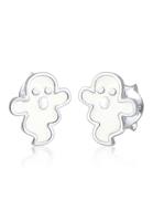 Elli Paar Ohrstecker »Stecker Gespenst Geist Halloween Enamel 925 Silber«