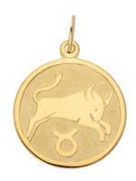 Adelia´s Kettenanhänger »Gold 8 k (333) Sternzeichen Anhänger«, Stier 8 k 333 Gelbgold Ø 1.6 cm