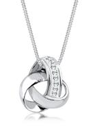 Elli Collierkettchen »Knoten Swarovski Kristalle 925 Sterling Silber«