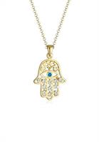 Elli Collierkettchen »Hamsa Evil Eye Swarovski Kristalle Silber«