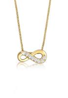 Elli Collierkettchen »Infinity Unendlich Liebe Topas 585 Gelbgold«