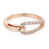 buckley london Ring »Messing rotvergoldet Kristall«