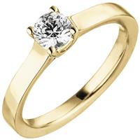 SIGO Damen Ring 585 Gold Gelbgold 1 Diamant Brillant 0,50 ct.Diamantring Solitär