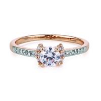 buckley london Ring »Messing rotvergoldet Kristalle«