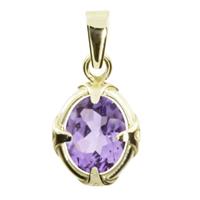 OSTSEE-SCHMUCK Kettenanhänger »Winola Gold 333/000 Amethyst« (1-tlg)